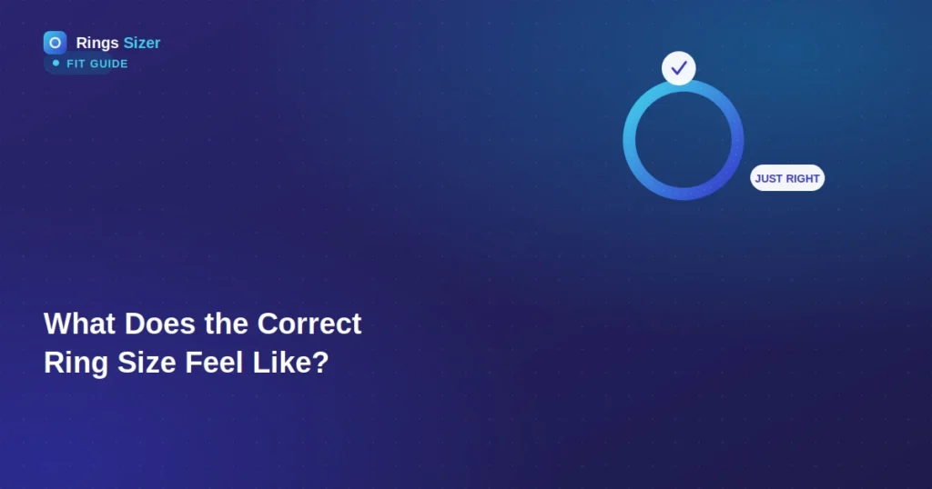 what does the correct ring size feel like