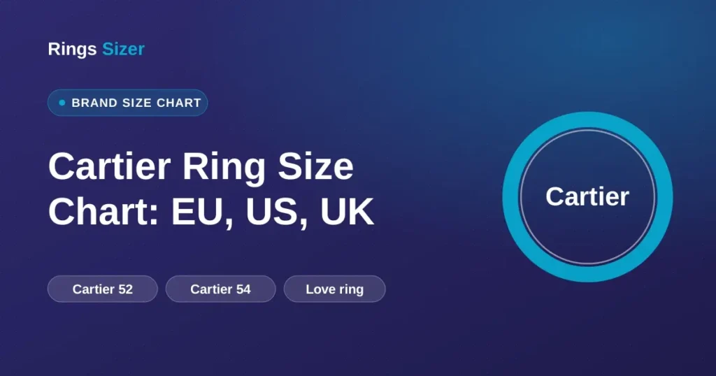 Cartier Ring Size Chart