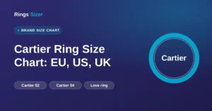 Cartier Ring Size Chart