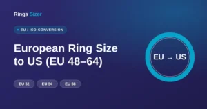 European ring size