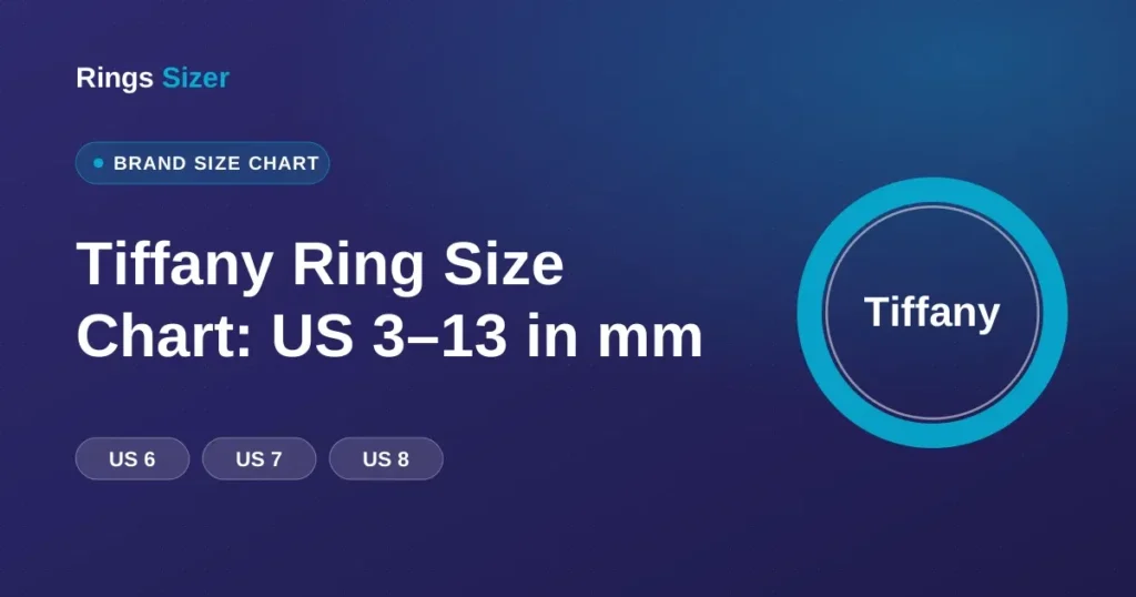 Tiffany Ring Size Chart