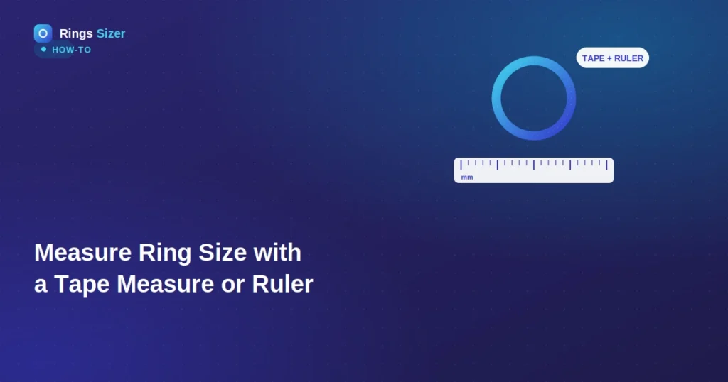 measure ring size with tape measure