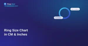 Ring size chart in cm and inches
