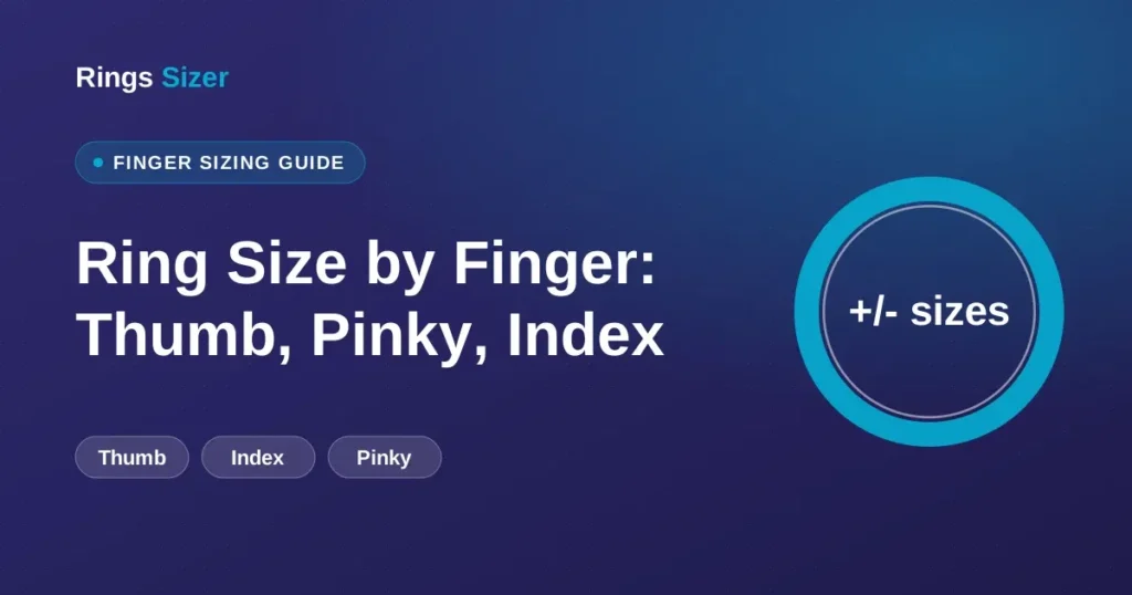 ring size by finger